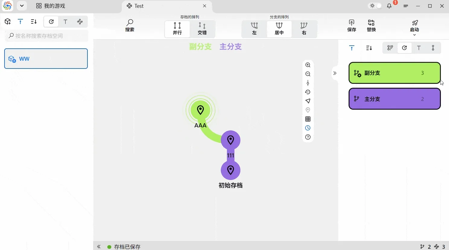 分支置正后删除父分支