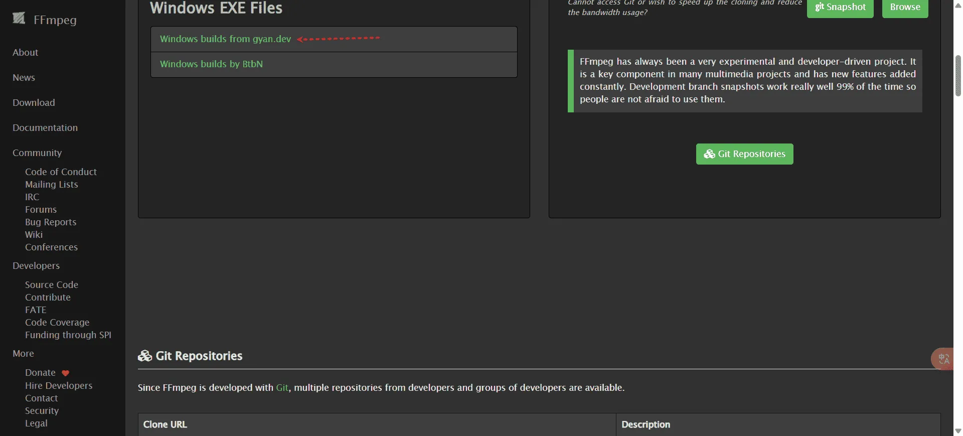 Setting FFmpeg Step 2